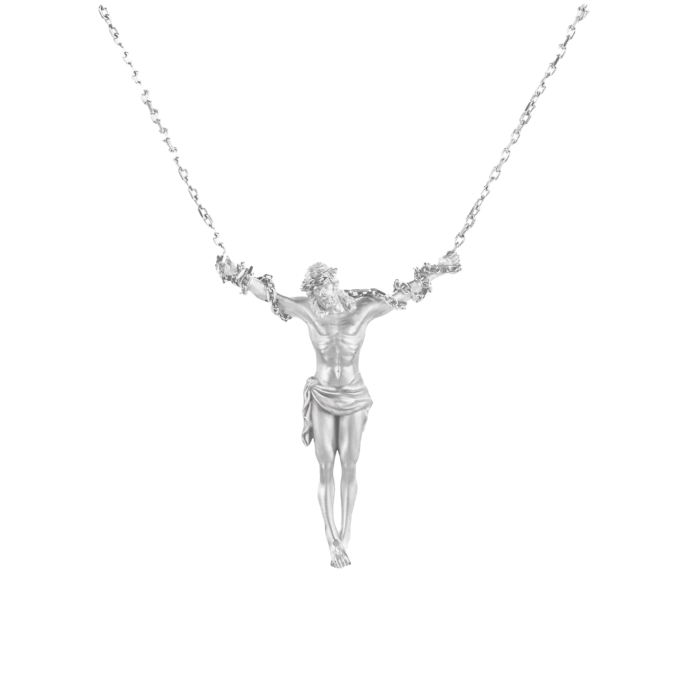 Jesus Pendant Solid Silver