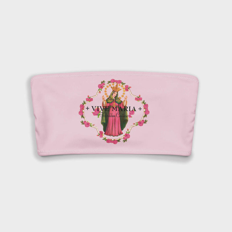 Holy Mary Bandeau Bikini Top