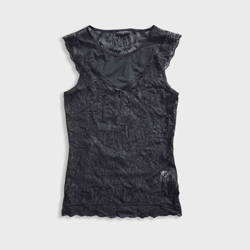 Black Lace Top One of One, Size S