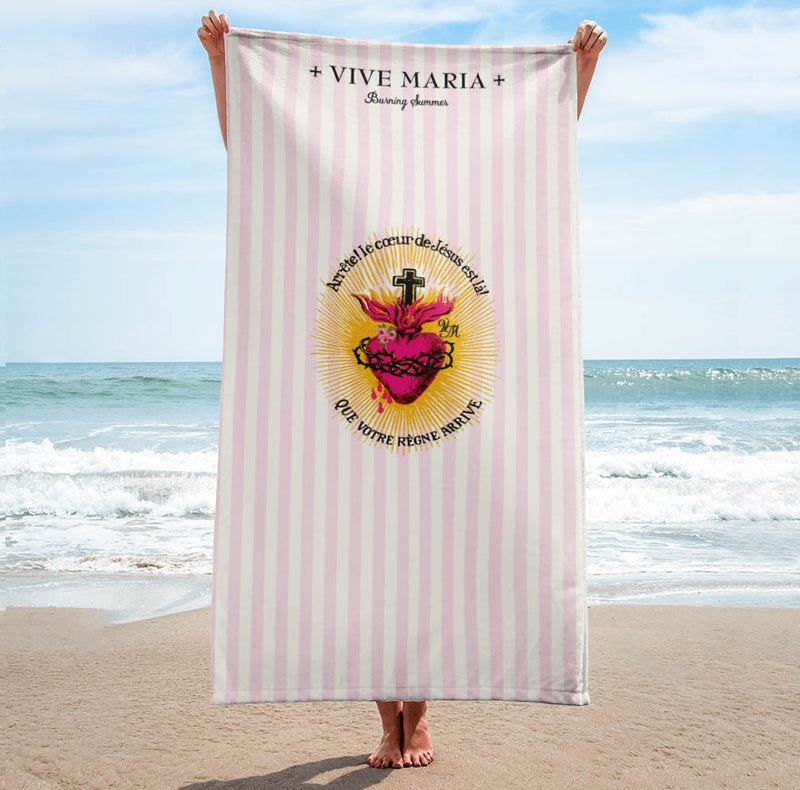 Burning Heart Towel