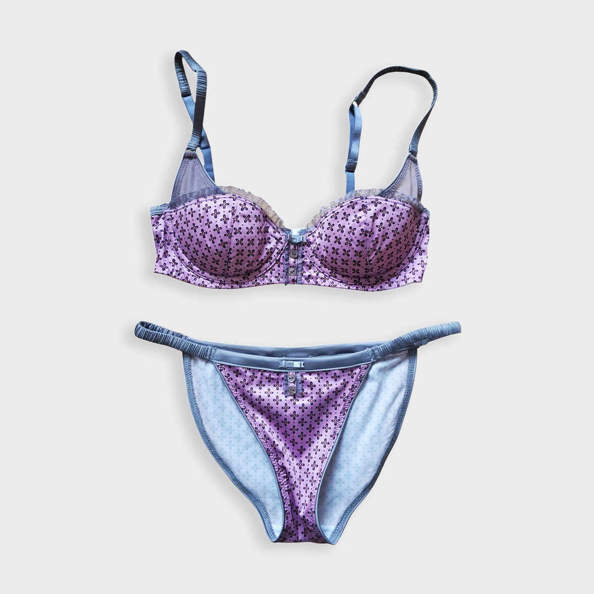 Candy Pink BH Set + panty 75 A One of One