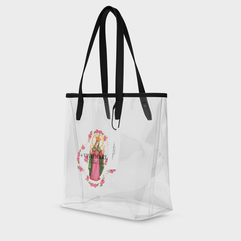 Fancy Maria clear tote bag