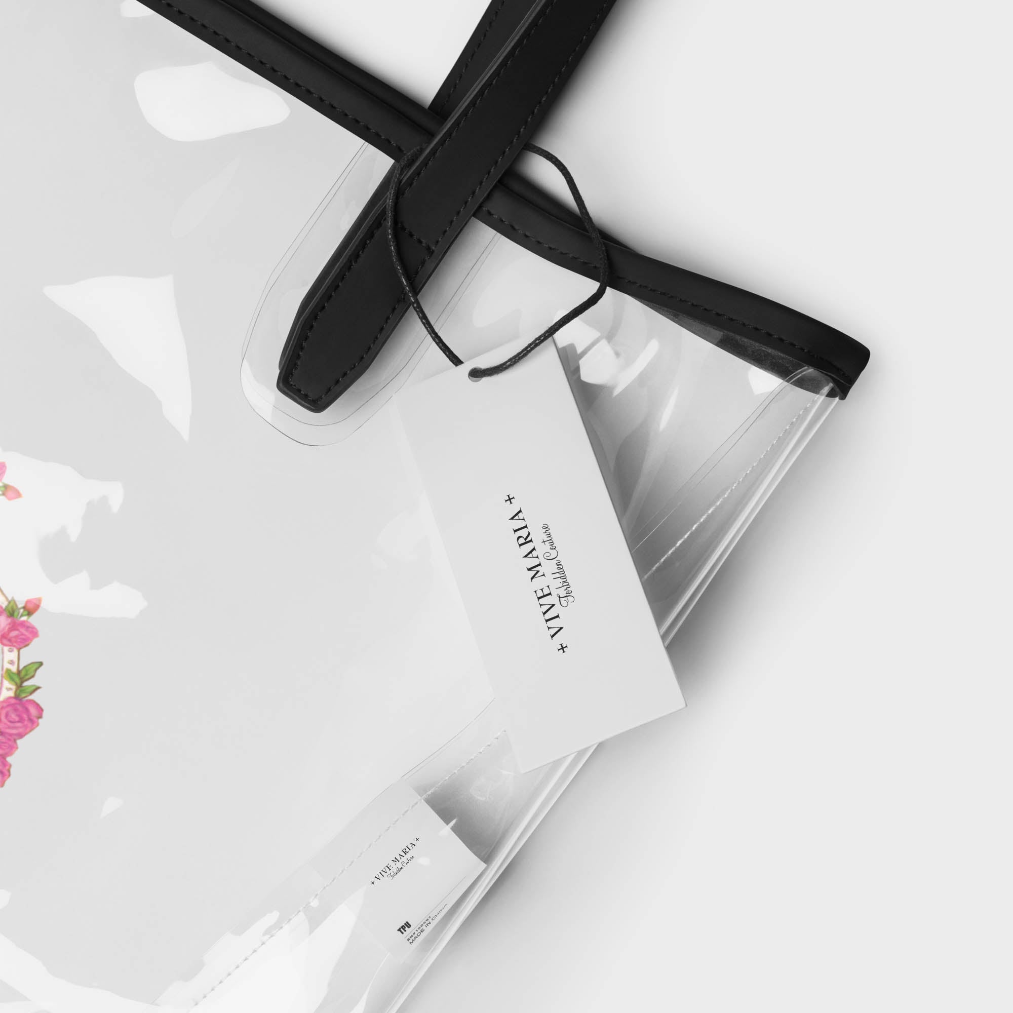 Fancy Maria clear tote bag