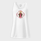 Fancy Maria racerback tank top white