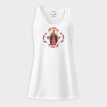 Fancy Maria racerback tank top white