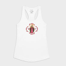 Fancy Maria racerback tank top white
