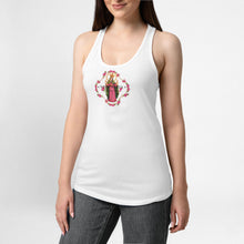 Fancy Maria racerback tank top white