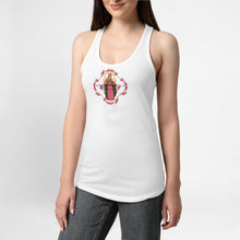 Fancy Maria racerback tank top white