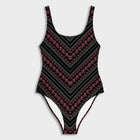 Flower Stripes swimsuit