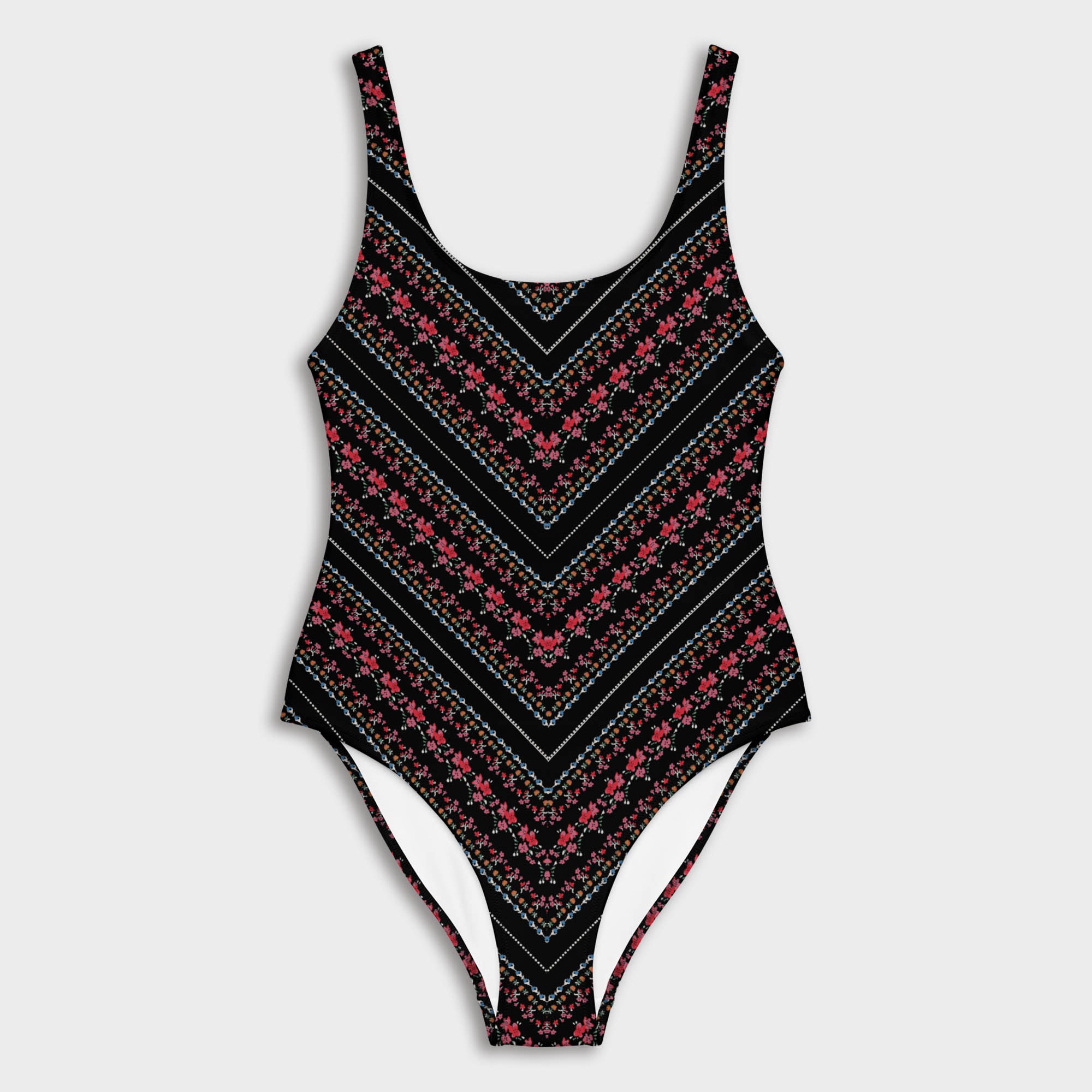 Flower Stripes swimsuit
