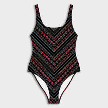 Flower Stripes swimsuit