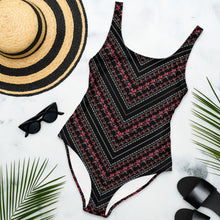 Flower Stripes swimsuit