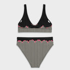 Flower Stripes Bikini