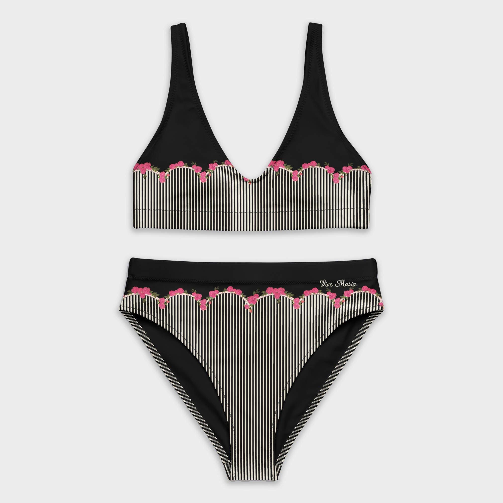 Flower Stripes Bikini