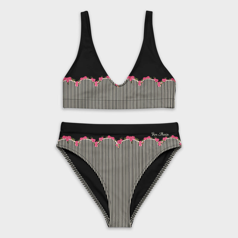 Flower Stripes Bikini