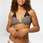 Funky Stripes Bikini Top
