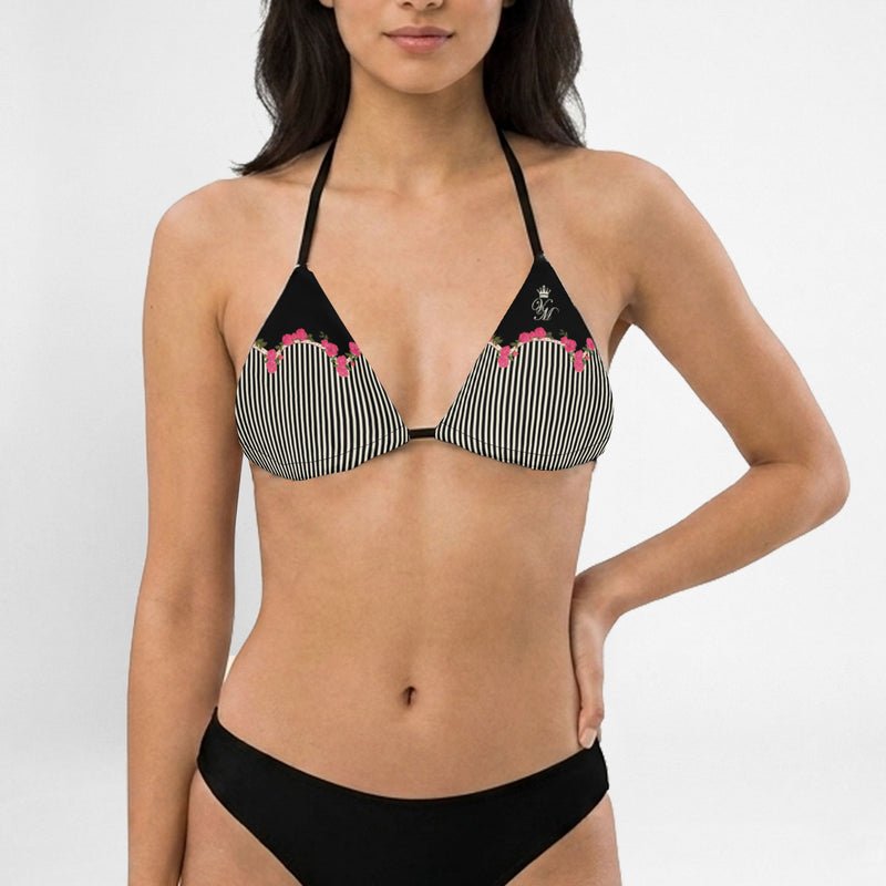 Funky Stripes Bikini Top