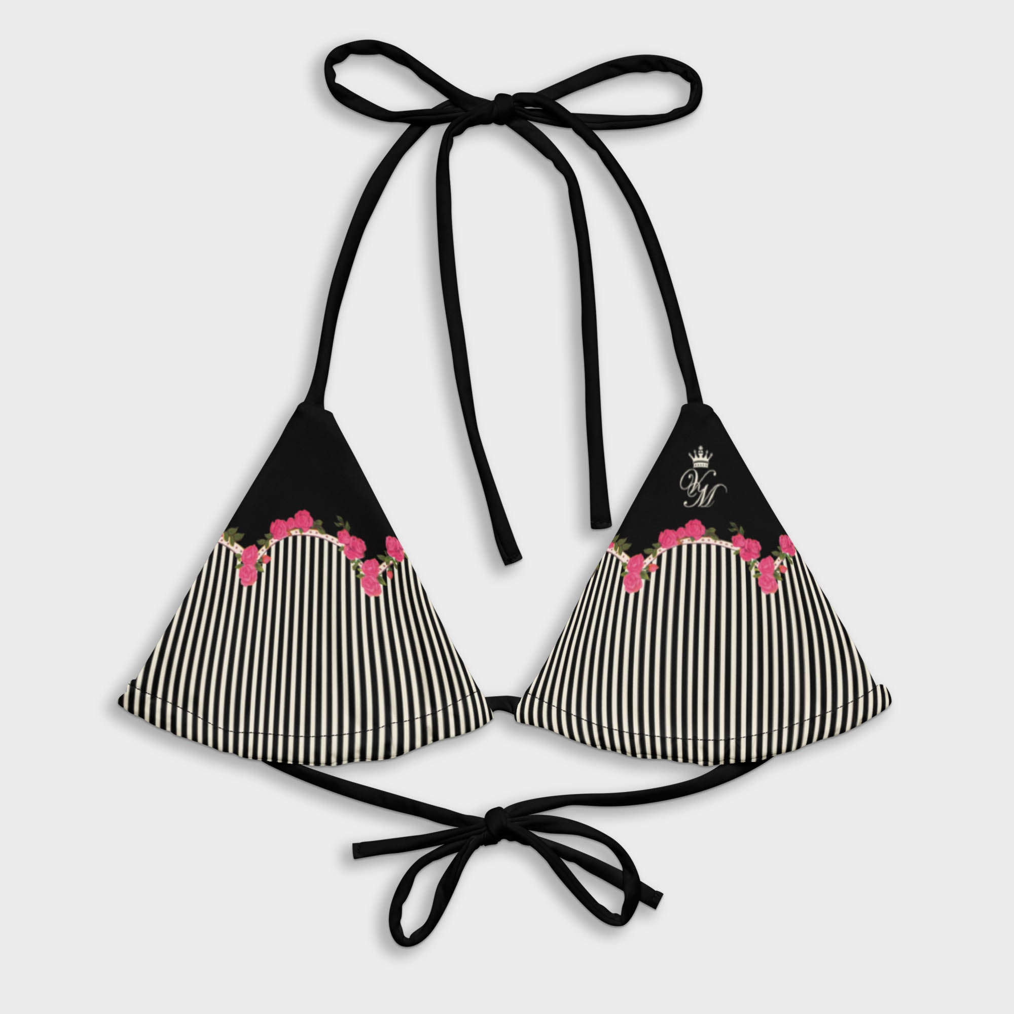 Funky Stripes Bikini Top