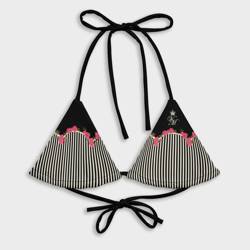 Funky Stripes Bikini Top