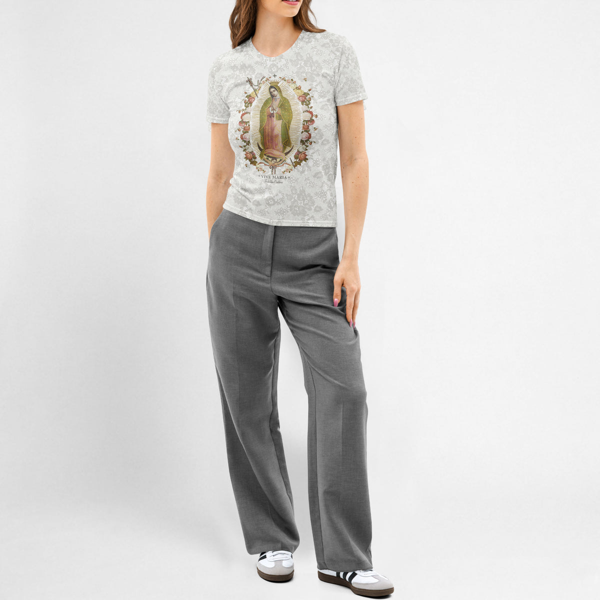 Virgin de Guadalupe Lace Allover Shirt