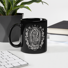 Holy Coffee Black Glossy Mug
