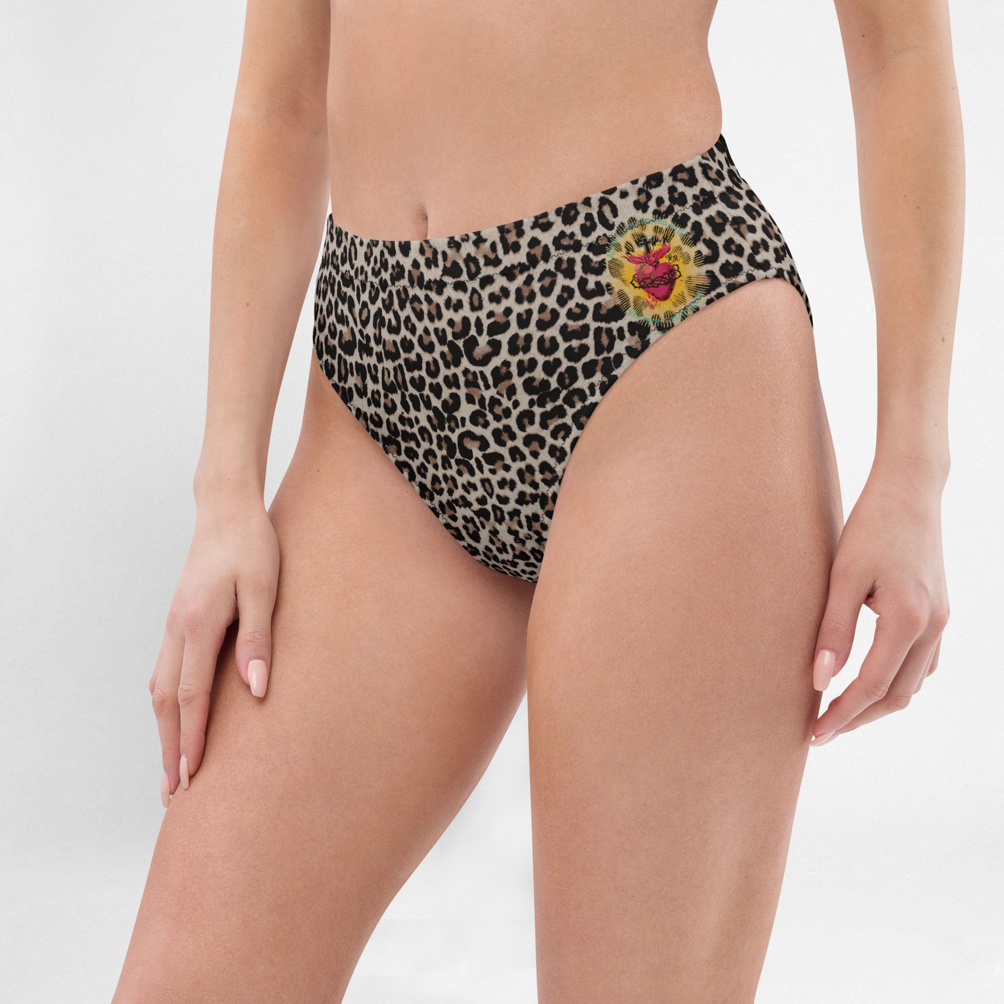 Holy Heart Leo high-waisted bikini bottom