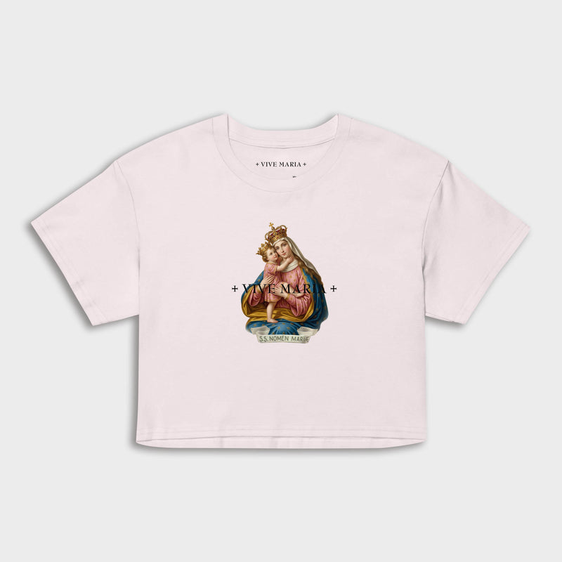 Holy Maria Crop Shirt orchid