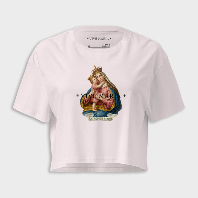 Holy Maria Crop Shirt orchid