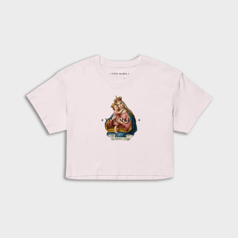 Holy Maria crop shirt orchid