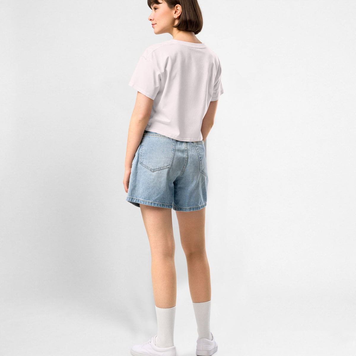 Holy Maria crop shirt orchid