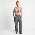 Holy Mary crop top pink