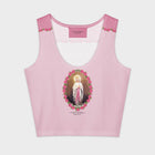 Holy Mary crop top pink