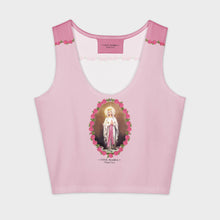 Holy Mary crop top pink