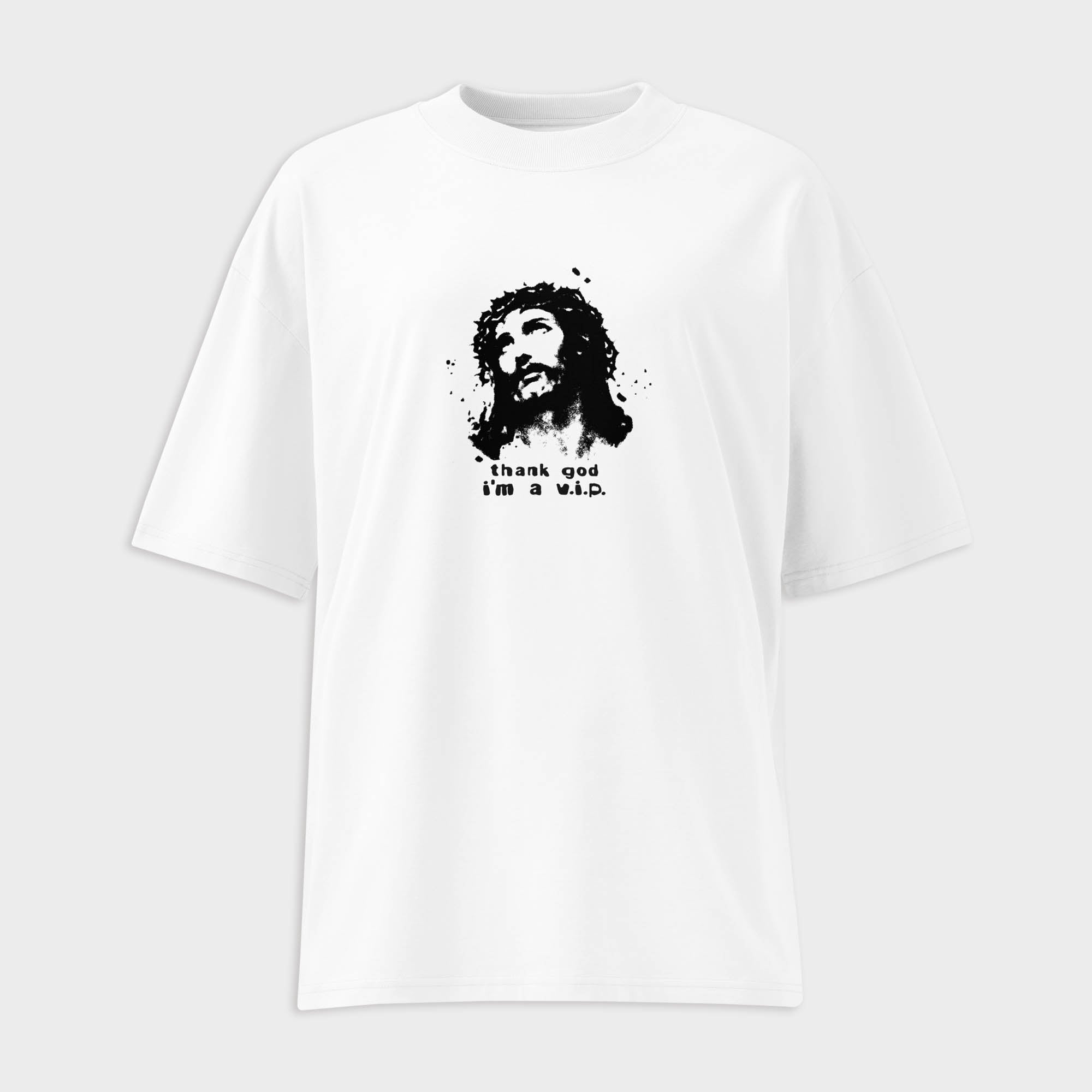 Jesus VIP unisex oversized shirt white