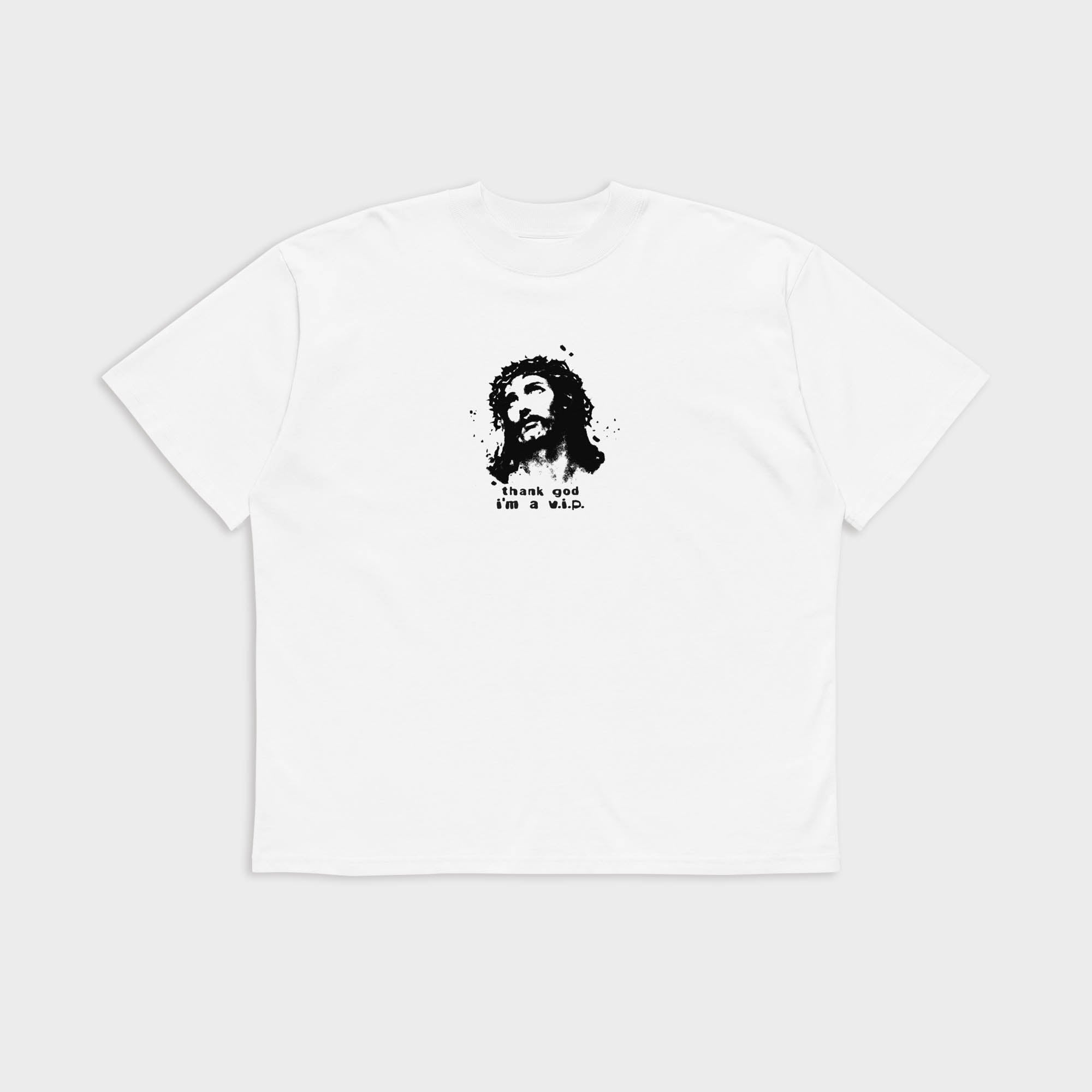 Jesus VIP unisex oversized shirt white