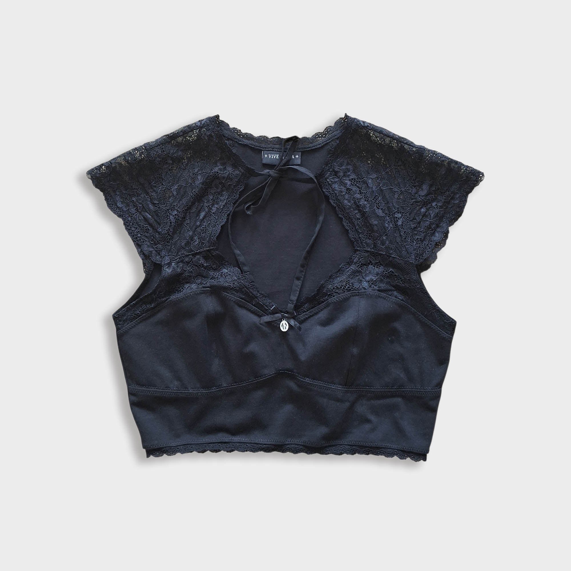 Mistress Lace Cropped Top One of One Size S