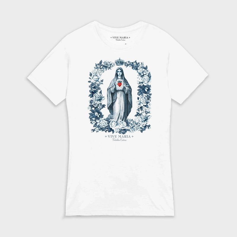 Flower Mary Blue Shirt