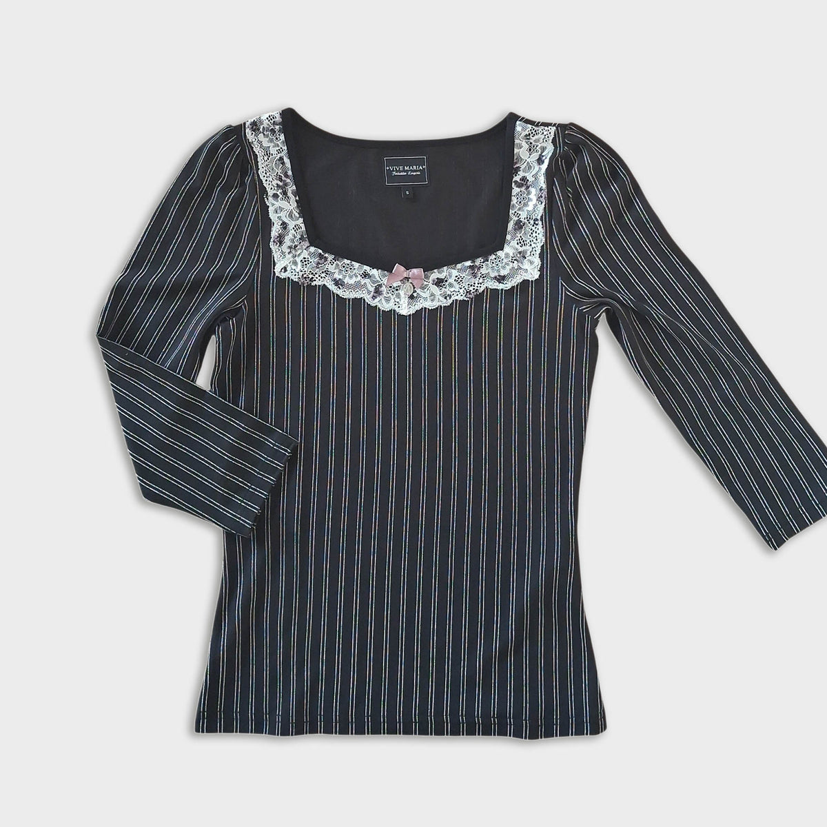 Romantic Pinstripe Shirt Ome of One Size S