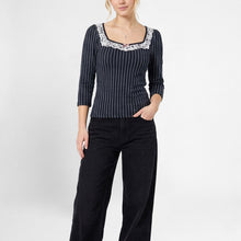 Romantic Pinstripe Shirt Ome of One Size S