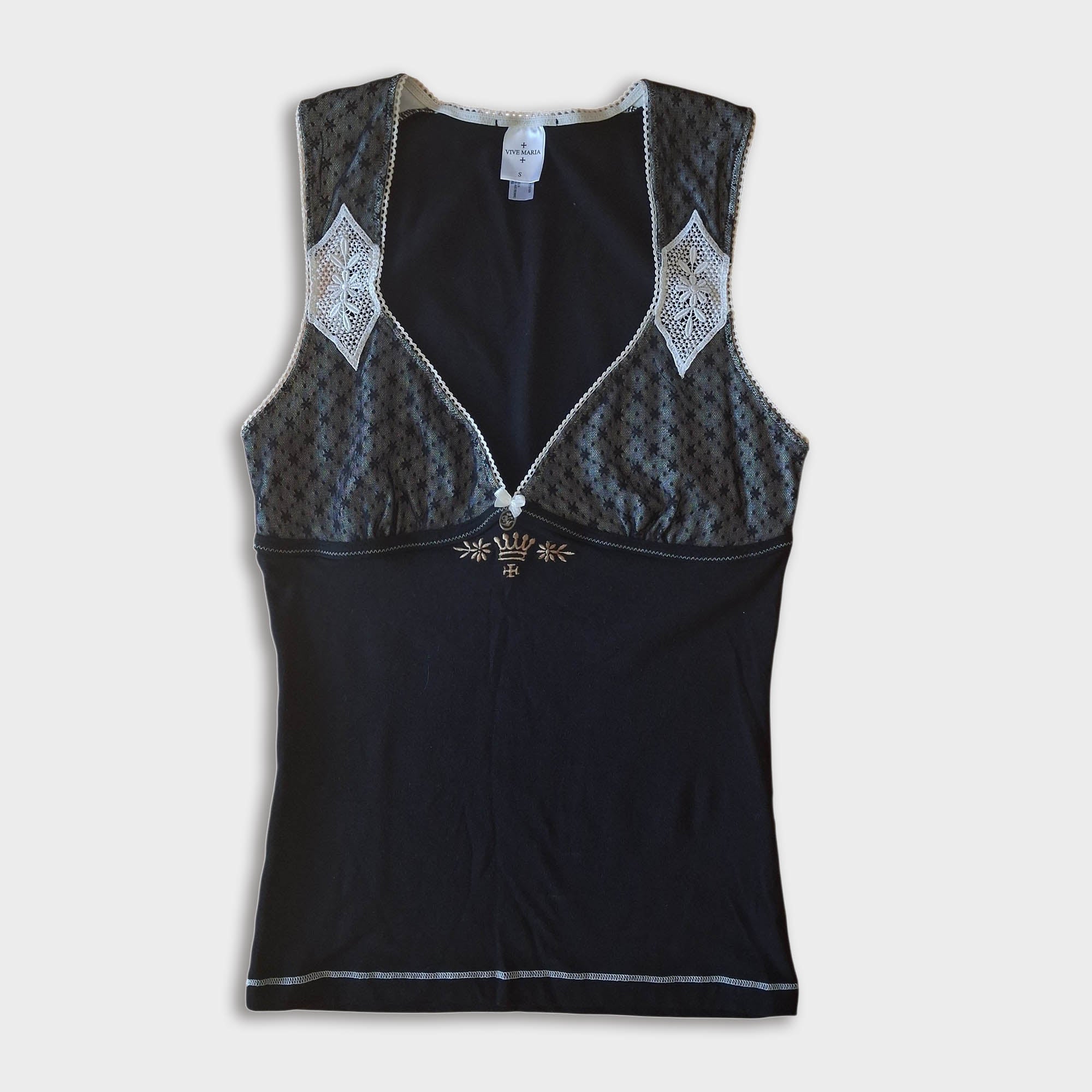 Romantic Mesh Top 1 of 1 size S