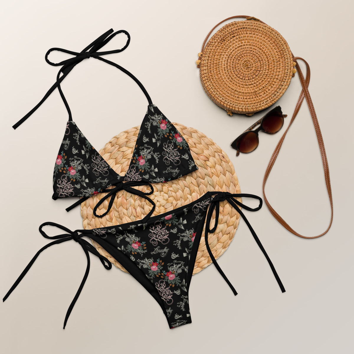 Now or Never Tattoo string bikini