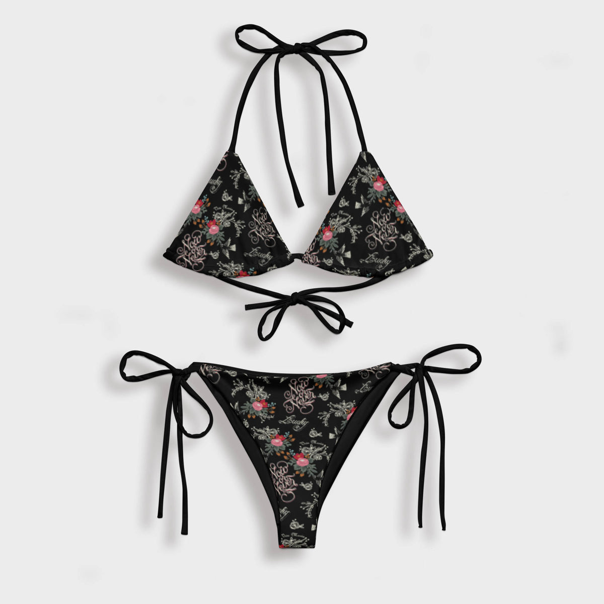Now or Never Tattoo string bikini