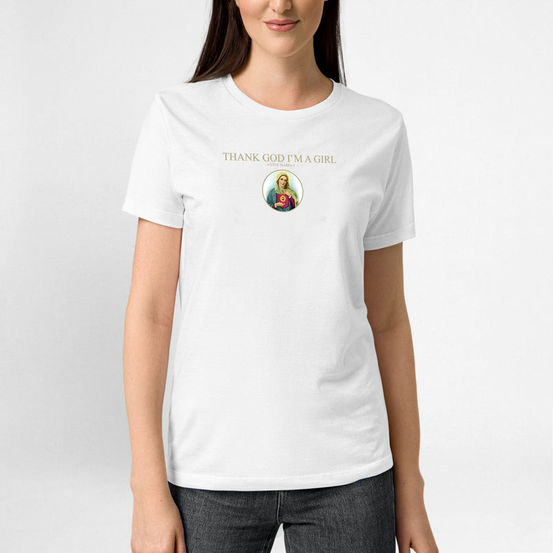Thank God Girl basic shirt white