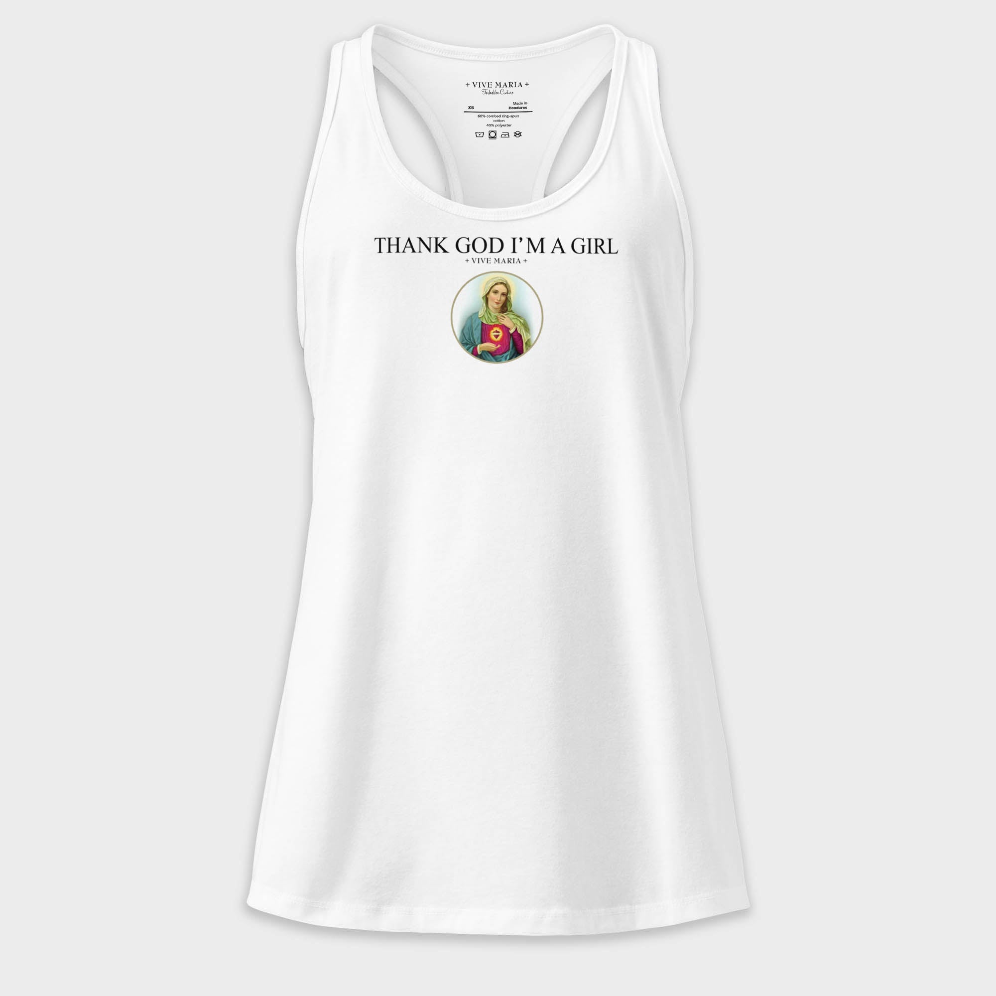 Thank God Girl Tank top white