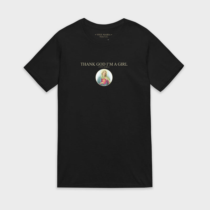 Thank God Girl basic shirt black