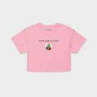 Thank God Girl crop shirt pink