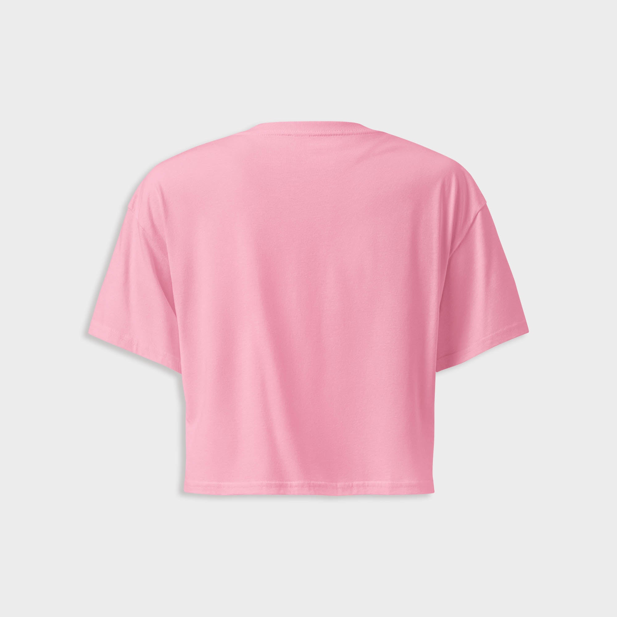 Thank God Girl crop shirt pink