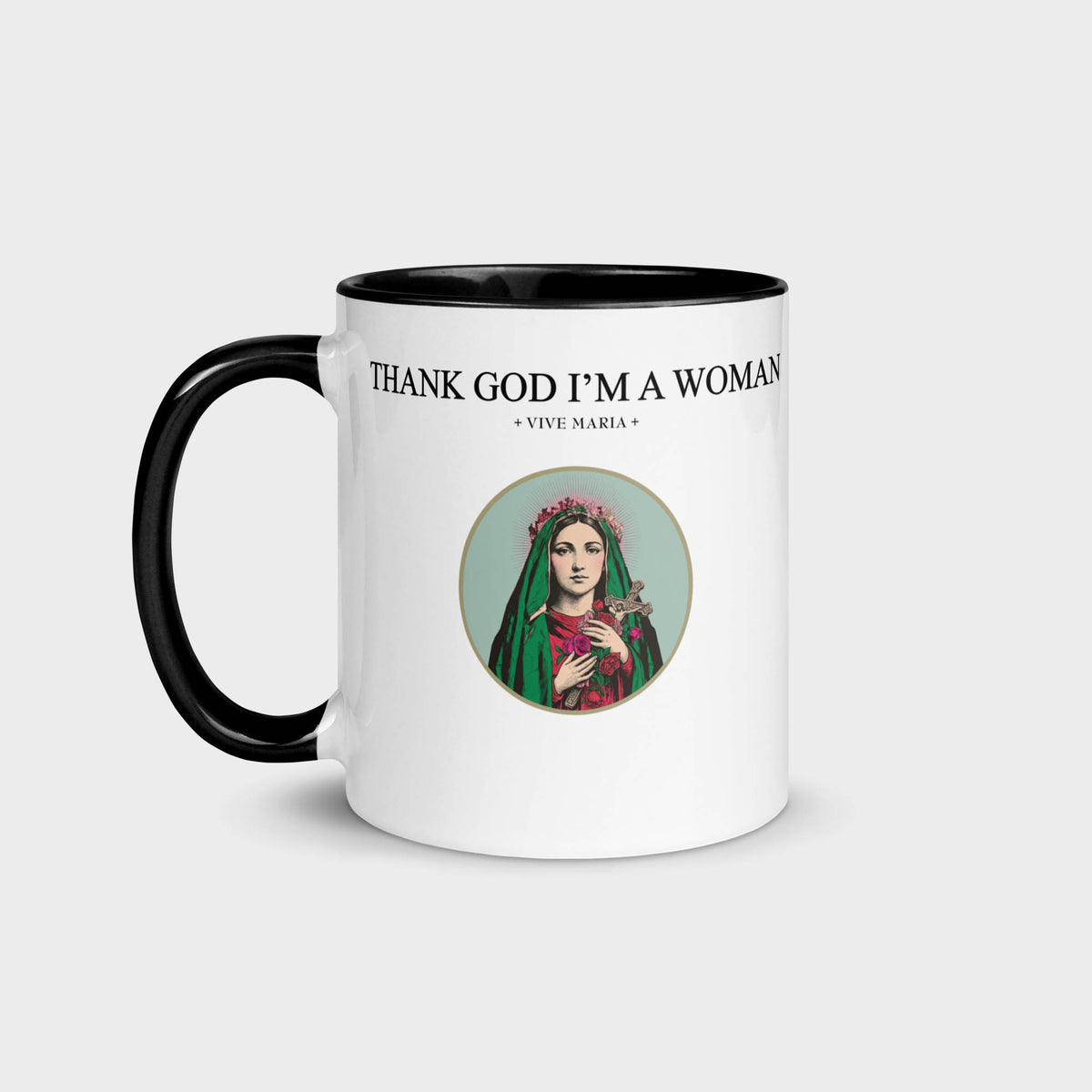 Thank God I'm a Woman Glossy Mug