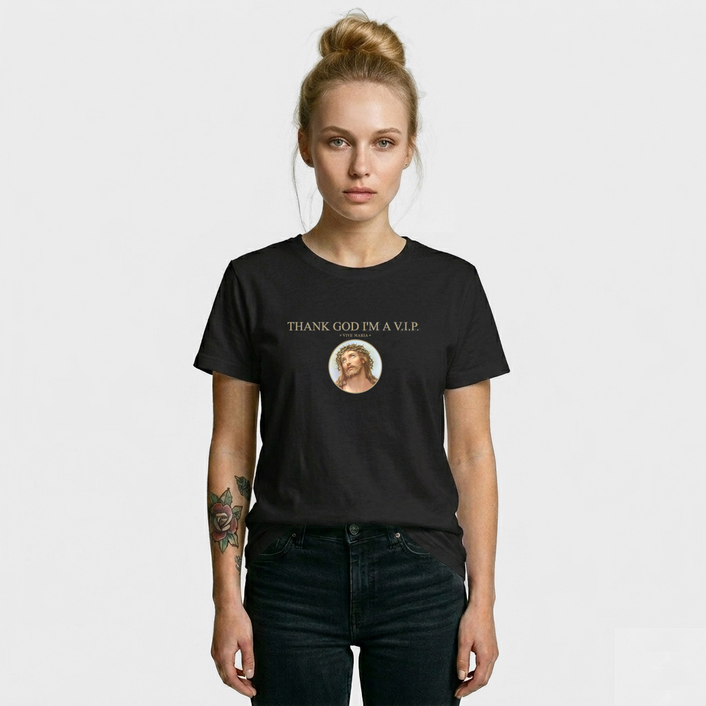 Thank God VIP basic shirt black