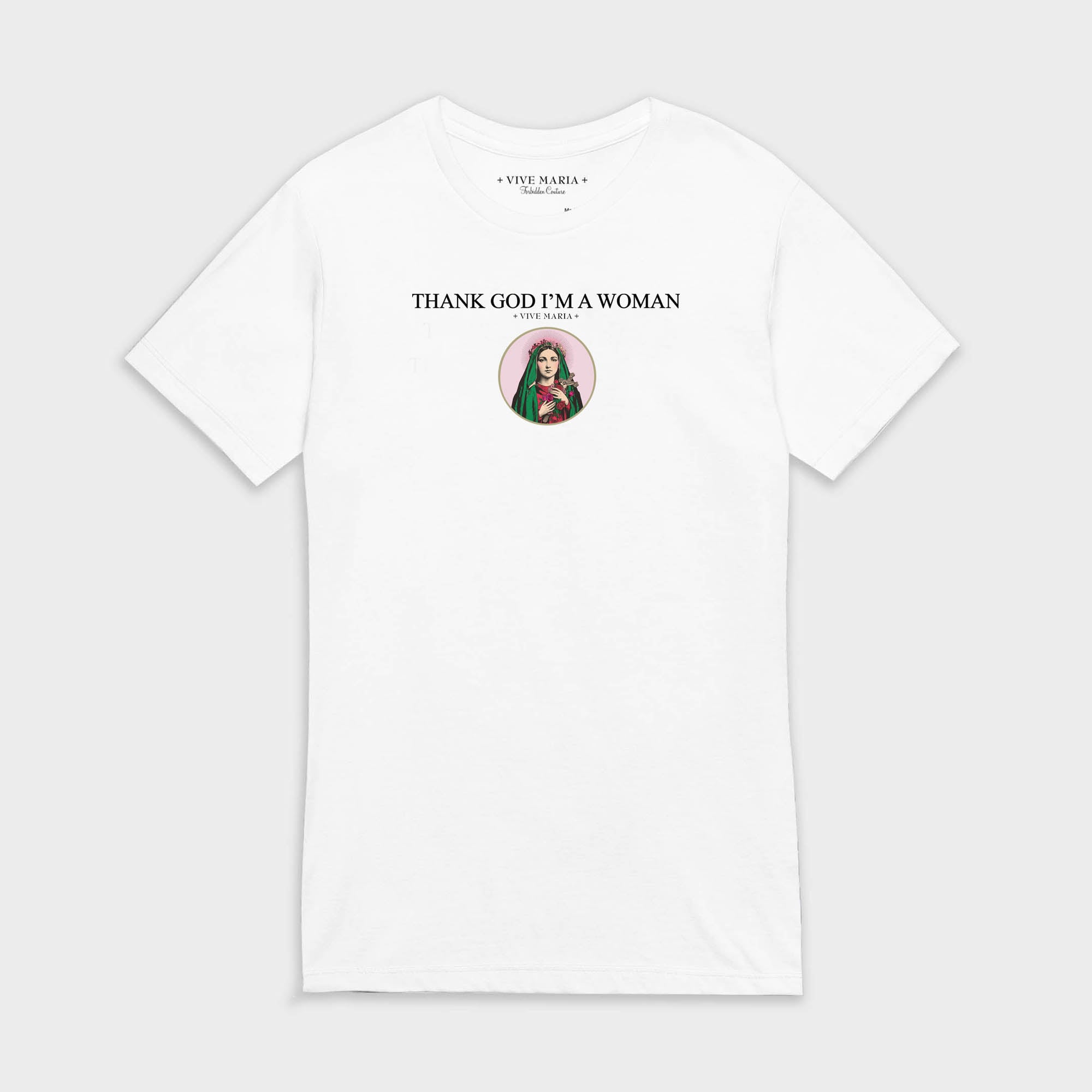 Thank God I'm a Woman shirt white